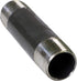 Everflow Supplies NRLB1004 Black Left/Right Steel Nipple Pipe Fitting, 4" Long, 1" Nominal Size Diameter