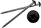 Mid America Painted Screws for Vinyl Shutters (002 Black, Bag of 12)