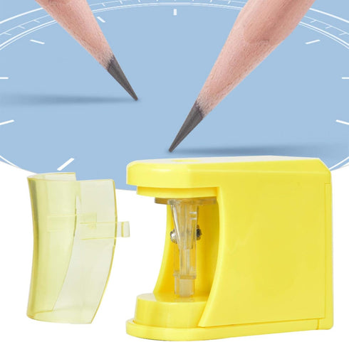 Electric Pencil Sharpener, Kids Friendly Battery Operated Heavy Duty Classroom Sharpener - Yellow