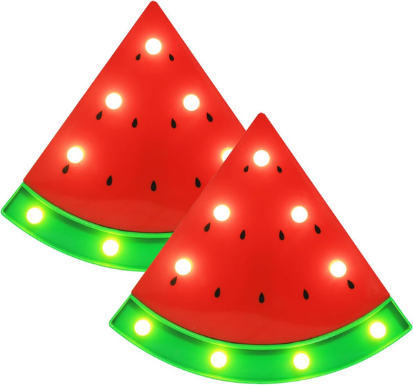 LED Marquee Signs Watermelon Night Lights, Battery Operated Watermelon Shaped Desk Table
