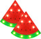 LED Marquee Signs Watermelon Night Lights, Battery Operated Watermelon Shaped Desk Table