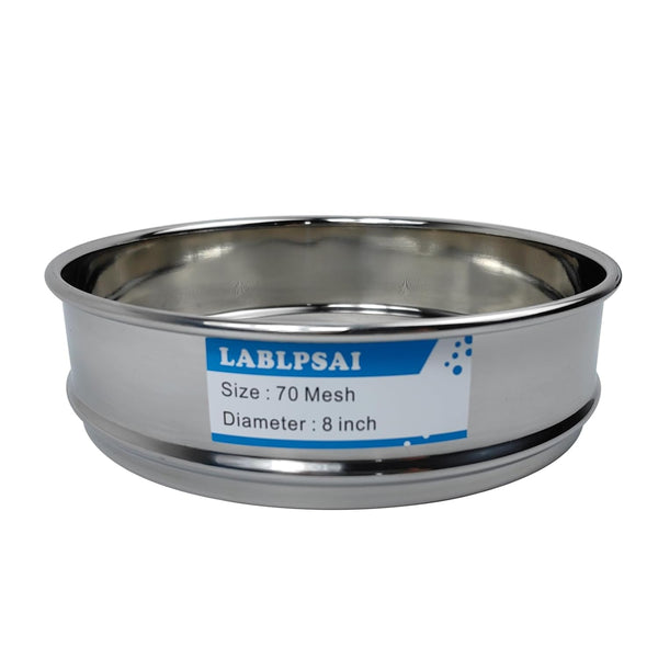 70 Mesh Lab Sieves, 8" Diameter, 304 Stainless Steel Wire Cloth for Industrial Laboratory