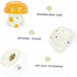 Bulb ERINGOGO Mushroom Table Lamp Small Ceramic Nightstand Light Warm for Bedroom Portable Touch Sensor Desk Lamp