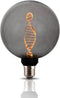 Globe Decorative LED Light Bulb, Oversized Round Dimmable Smoke G125/G40, Edison 3.5W 2200K Soft Warm Lighting