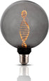 Globe Decorative LED Light Bulb, Oversized Round Dimmable Smoke G125/G40, Edison 3.5W 2200K Soft Warm Lighting