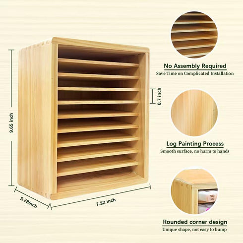 VTOINKK organizer100 wooden bamboo marker storage - marker holder for desk, alcohol marker storage and markers