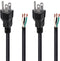 2Pack Power Cord Replacement, 6.46Ft Cable for Appliance, NEMA 5-15P Plug US SJT 18AWG (18/3)