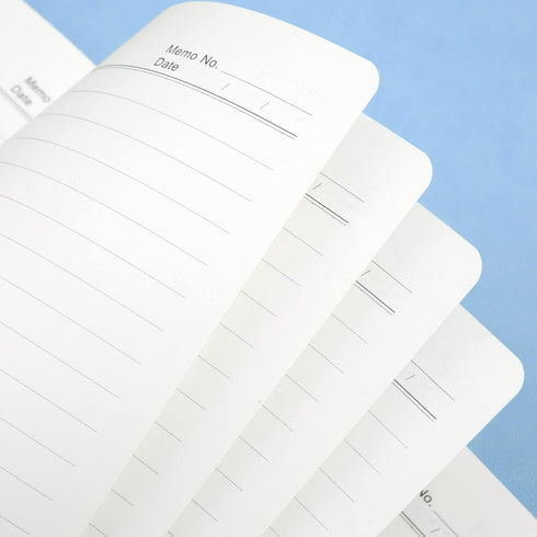CAGIE Lined Journal Notebook for Work, 196 Pages, Medium 5.7" x 8.3", Hardcover with Pen Loop, Sky Blue