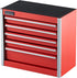 8.6-inch, 5 VEVOR Metal Tool Box, Portable Metal Tool Box with Drawers, Small Tool Chest with EVA Liners and PP Feet