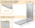 KOMOHOM 5" 5" 2.5" (4 X X Heavy Duty L Brackets for Wood PCS), L-Shaped Corner Brackets for Shelving and Furniture
