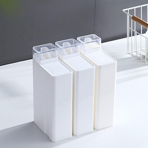 DEWIN Laundry Detergent Dispenser, Detergent Dispenser, Refluxable Laundry Detergent Container, Plastic Liquid Laundry