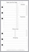 Personal Size Daily Task Planner Insert, Sized for Filofax Personal Notebook (3.7" x 6.75")