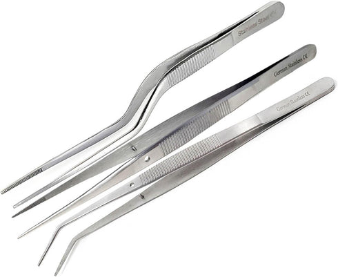 Lab Tweezers High Precision Forceps, 6" (15.2 cm), Fine Strong Point tweezers,