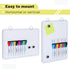 Mr. Pen Dry Erase Board 12.5" x 9.5" with 8 Markers & 2 Magnets, Small Magnetic White Board