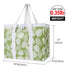 1-Pack Bodaon Insulated Reusable Grocery Shopping Bags, X-Large Picnic Cooler Bag with Top Cold, Green-Leaf