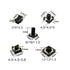 250pcs Tactile Push Button Switch SMD Micro Momentary Tact Switch Assortment Kit, 25 Values