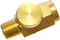 Quickun Pneumatic Brass In-Line Air Flow Regulator Valve, 1/4" NPT Male & Female