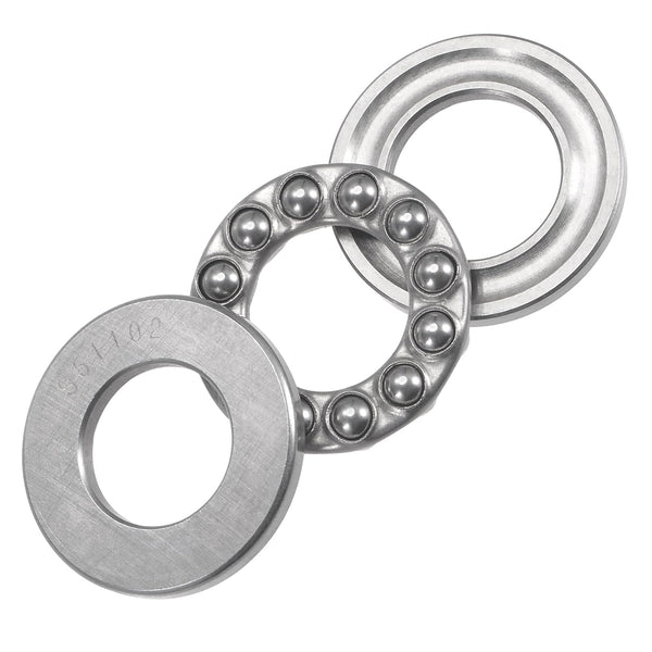 1pcs S51102 Thrust Ball Bearing, 15mm Bore x 28mm OD x 9mm Thick Stainless Steel with Washers for Industrial Use