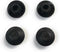 Flush Mount Black Plastic Body and Sheet Metal Hole Plug, 1/4" (0.25 inch), Qty 25