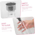Set Elegant Glass Mouthwash Dispenser for Home Use