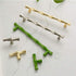 6Pcs Bamboo Shape Solid Zinc Alloy Cabinet Knobs, Decorative Furniture Accessories Knobs for Dresser Drawer Cabinet