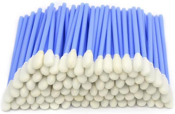 200 Pcs Blue Foam Swab Cleaning Tips, 3.66 Inch Sponge Stick for Inkjet Printer, Camera, Optical Lens Equipment