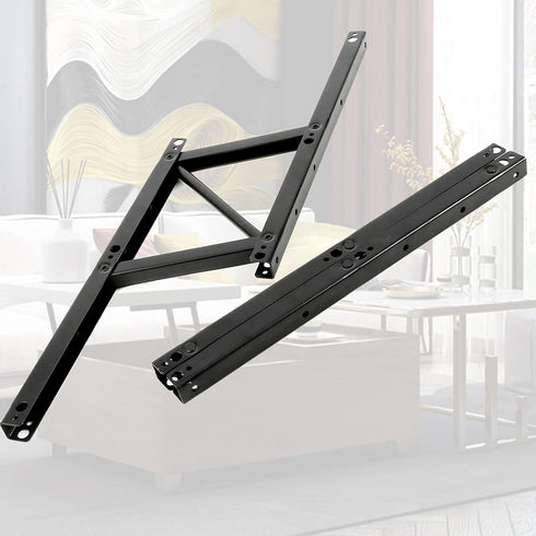 4 Pack 15 Inch 2 Folding Lift up Top Coffee Table Lifting Frame Desk Mechanism, Heavy Duty Lift Top Coffee Table