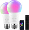 RGBCW E26 Smart Light LED Bulb with a 2.4GHz Remote Control 12W
