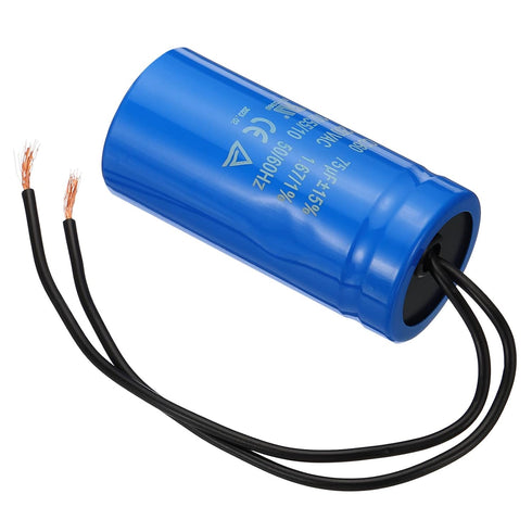 PATIKIL CD60 Run Capacitor, 75uF 250VAC, 2 Wires, 50/60Hz for Air Compressor Motor Starting