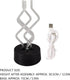 Fafeicy Bubble Color Changing Desk Lamp, ABS and Acrylic Material, Touch Control, Rotating Colorful Light and Battery