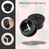 12pcs Cable Cord Grommet - 3/4 Inch Wire Hole Cover with Storage Case for Desk Wire Holders, Office Home School (Black)