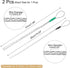 MECCANIXITY Cable Pulling Grip for 6-10mm+12-15mm Cable, Black+Green, 26/37cm Wire Mesh Puller Socks Grip
