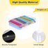 Dcocdeely 18 24 (18) Pcs Plastic Crayon Box Holds Crayon With Hinged Lid, Clear Crayon Organizer Crayon Holder Case