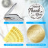 Set Invitation100Pcs ANATTASOUL Letter Book Embosser Personalized Sweet Thanks Pattern Book Stamp, Durable Library