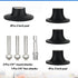 BOUYAO 4 Pack 2 Inch 3 Inch 1/4" Quick Change Disc Pad Holder, and Roll Lock Disc Holder with Shanks for Die Grinder