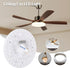 LICAEVEY 4.92 Inch 18W 3CCT 3000K 4000K 6000K Dimmable, (120V) Retrofit Light Kit, LED Ceiling Fan Light for Ceiling