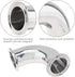 CLAHJQX 2 Pack 1.5 inch SS304 Elbow 90 Set Elbow, 1-1/2 inch Tube OD Sanitary Ferrule Degree Pipe Fitting