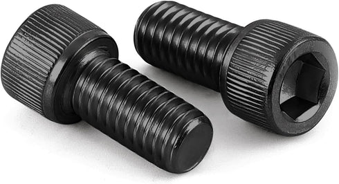 M8-1.25 x 20mm Socket Head Cap Screws - 12.9 Alloy Steel, Full Thread, Black Oxide, 20 PCS