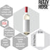 Charming Rose Wine Label for Valentine's Day Gift - Perfect for Your Loved One