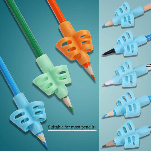Pencil Grips for Kids Handwriting - Children Pen Writing Aid Grip Set, 3 Pack
