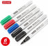 ZEYAR Permanent Marker Pens, Extra Fine Tip(1mm), Waterproof & Smear Proof ink, Aluminum Barrel, Quick Drying(3 Black, 1 Red, 1 Green, 1 Blue) by ZEYAR