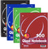 BAZIC Quad-Ruled Spiral Notebook, 100 Count, Assorted Colors, 10.5 x 8 Inches