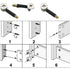 50 Sets Furniture Connecting Cam Lock Fittings with Dowel, Cam Lock Nuts and Screws for Wardrobe and Cabinet