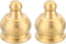 PATIKIL M10 Thread Lamp Finial Cap Knob, 2 Pack Brass Lamp Shade Harp