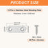 1.9"x0.6", 12 PATIKIL Flat Mending Plate Pcs Stainless Steel Straight Flat Bracket for Shelves Corner Braces Brackets