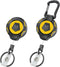 MNGARISTA Upgraded Heavy Duty Retractable Keychain, 10 oz Retraction with Belt Clip and Carabiner, 2 Pack