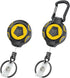 MNGARISTA Upgraded Heavy Duty Retractable Keychain, 10 oz Retraction with Belt Clip and Carabiner, 2 Pack