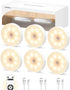 GOODEA Motion Sensor Night Light, Battery Operated Puck Lights with Remote, Dimmable