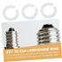 24pcs Commercial jojofuny Lamp Shade Conversion Lightweight Adapter for Table and Floor Lamps Easy to Install for Home
