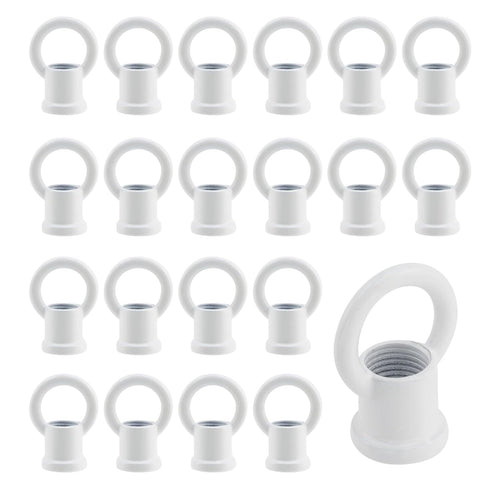 Antrader Ceiling Hook Ring, M10 Chandelier Lamp Connectors, 20Pcs Pendant Light Hanging Eye